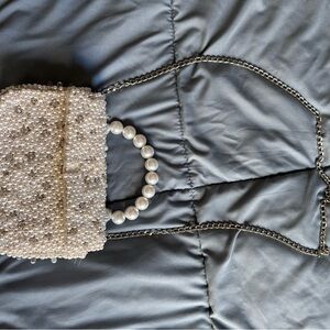 Fiona Beaded Pearl Bag